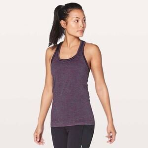 Lululemon Swiftly Tech Racerback Pink Paradise Black Lavender Blue Size 2